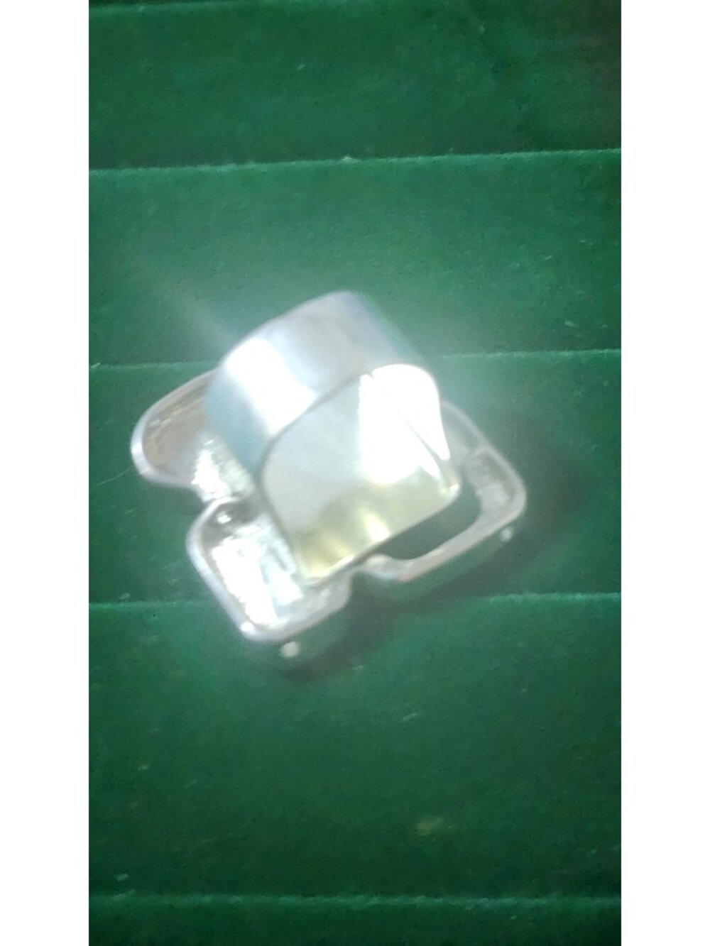 Vintage 80s Abstract Enamel Statement Ring Adjustable Modernist Mixed Shapes - Picture 7 of 10